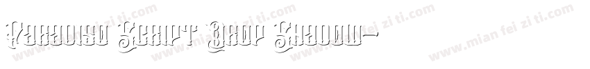 Paradiso Script Drop Shadow字体转换